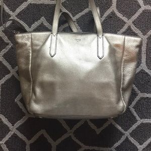 Gold Fossil Tote